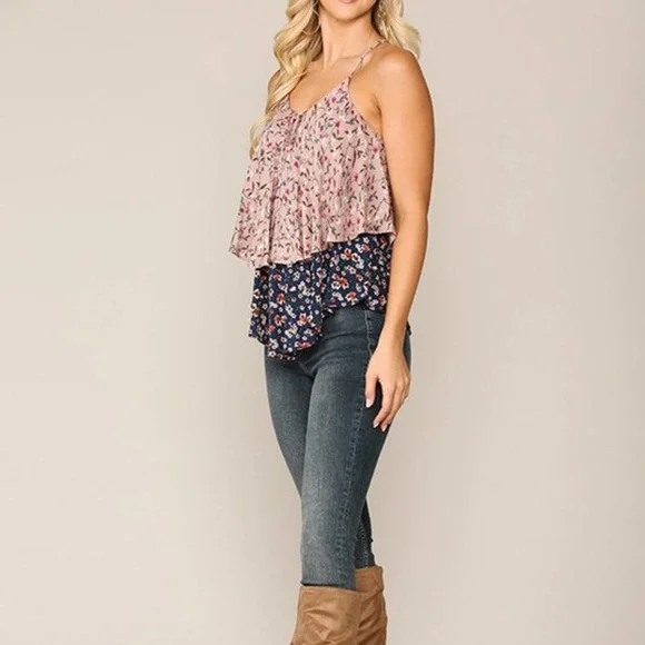 Twirl Me All Night Floral Cami Top - Picture 2 of 5